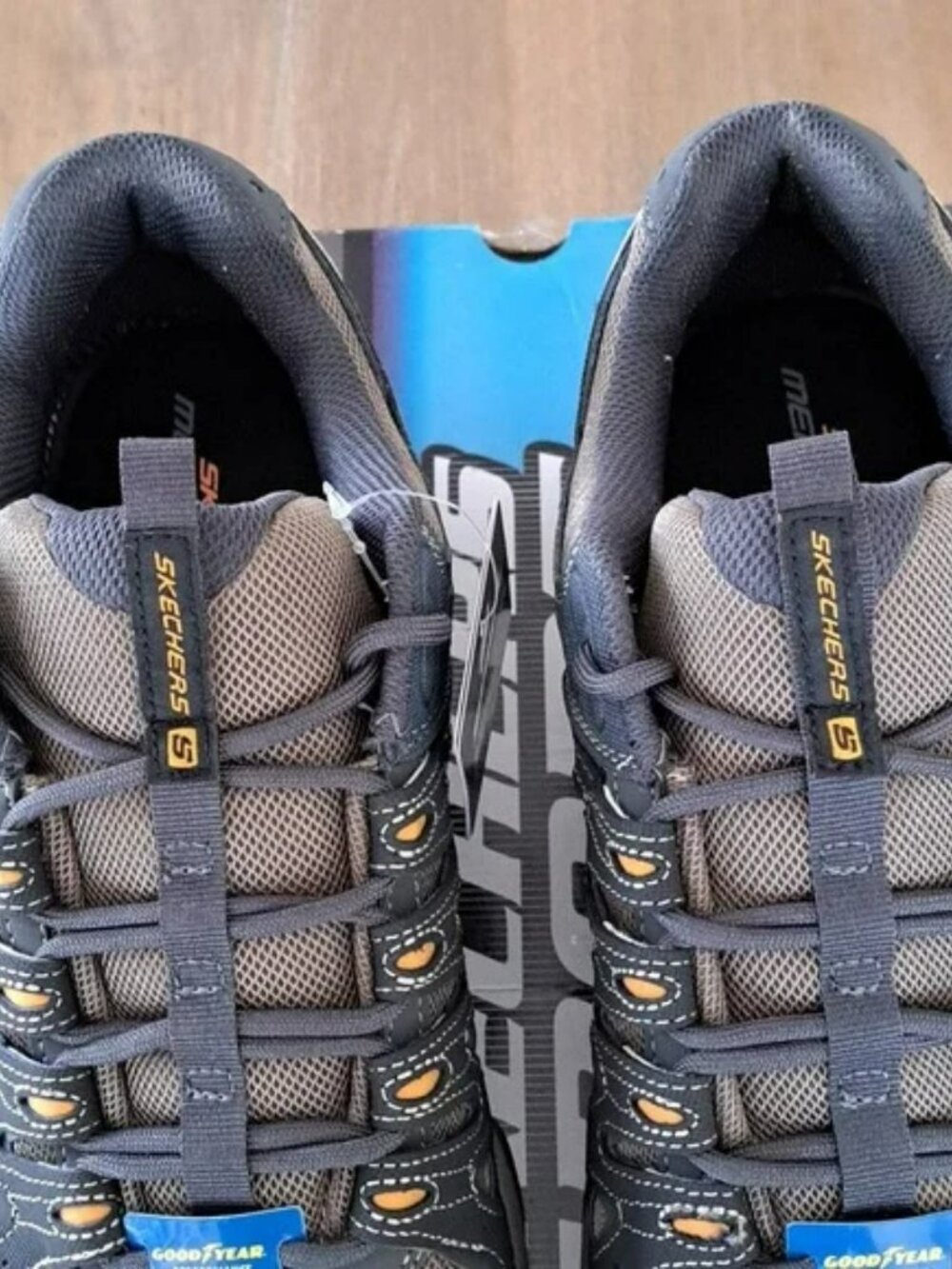 Skechers After Burn M.Fit 2.0 - Color: Charcoal / Gold - Size: Men 13 - Picture 8 of 10